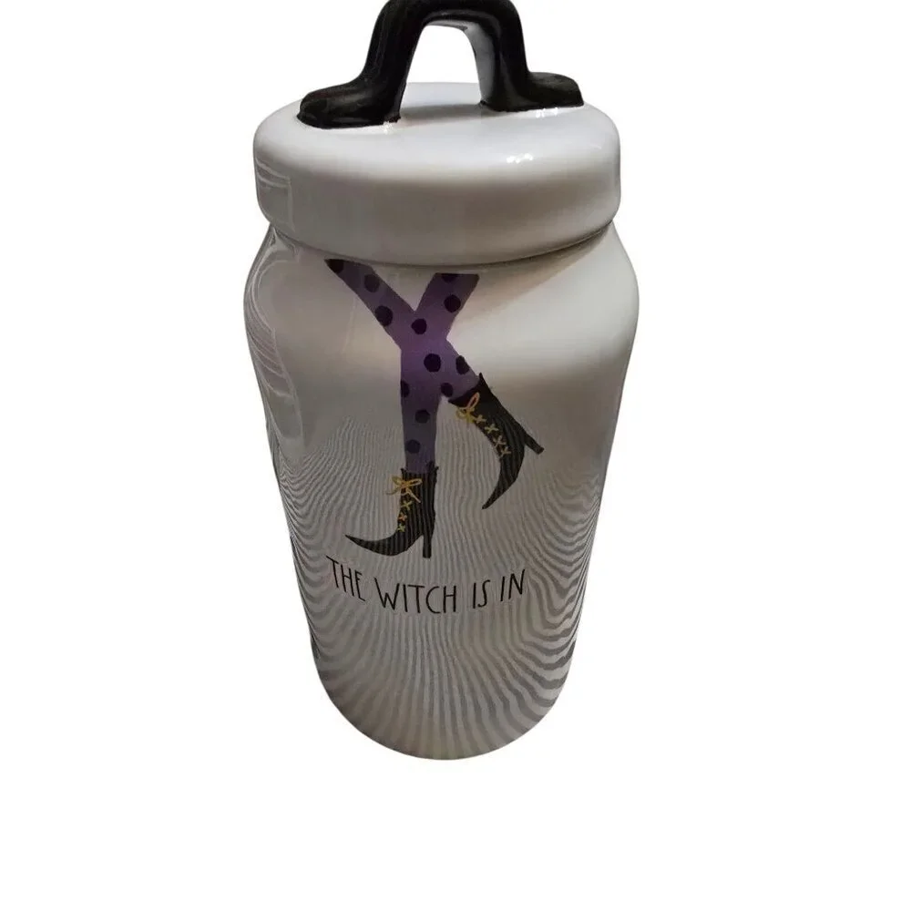NWT Rae Dunn Halloween The Witch is In Canister